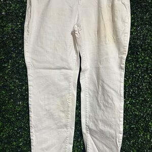 White Denim Pants